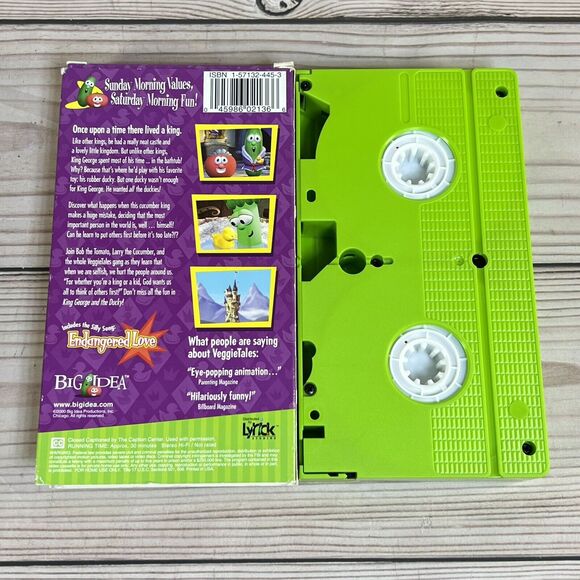 VeggieTales: 3 VHS Lot Toy Saved Christmas King George Ducky Ultimate Silly Song - Picture 7 of 12